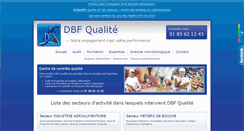 Desktop Screenshot of dbf-qualite.fr
